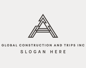Architect Structure Builder Letter A Logo
