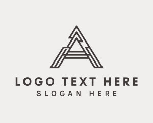 Architect - Architect Structure Builder Letter A logo design