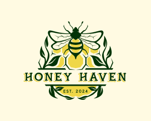 Apiary - Honey Bee Apiary logo design