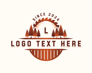 Sawmill - Sawmill Woodwork Tree logo design