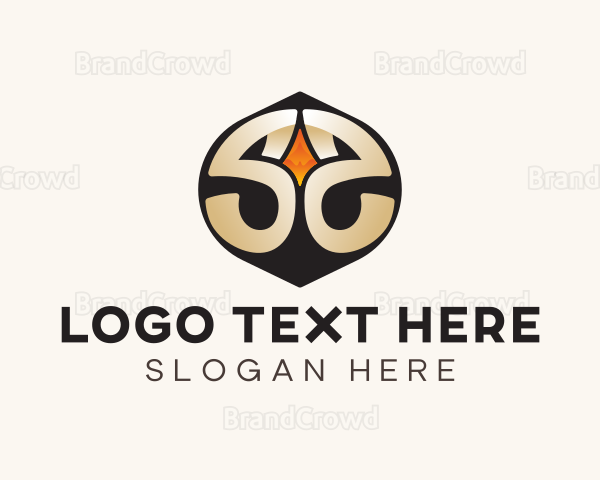 Modern Gold Letter S Logo