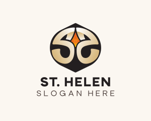 Modern Gold Letter S logo design