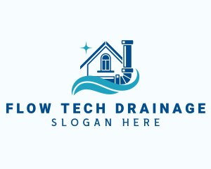 Drainage - Home Maintenance Plumbing logo design