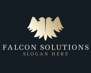 Luxury Gold Eagle logo design