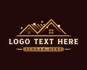 Real Estate - Luxury Roofing Renovation logo design