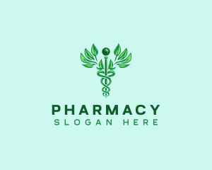 Medical Caduceus Pharmacy logo design