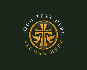 Sacrament - Dove Cross Chapel logo design