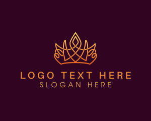Glamorous - Elegant Royal Crown logo design