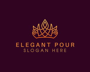 Elegant Royal Crown logo design