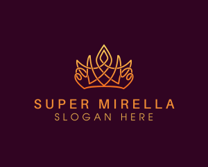 Thread - Elegant Royal Crown logo design