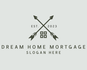 Mortgage - Arrow House Real Estate logo design