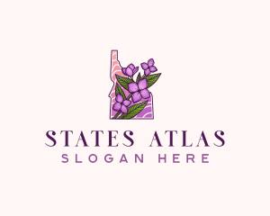 Idaho Flower Syringa logo design