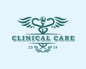 Medical Health Caduceus logo design