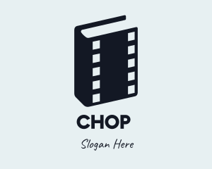 Video - Film Book Cinema logo design