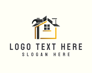 House - Hammer House Carpentry logo design