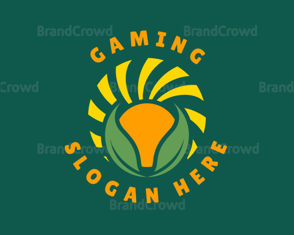 Garden Plant Sun Logo