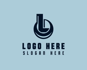 Logistics Cargo Letter L logo design