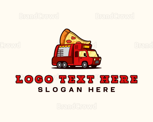 Pizza Food Truck Logo