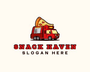 Pizza Food Truck logo design