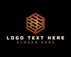 Premium - Abstract Brick Hexagon logo design