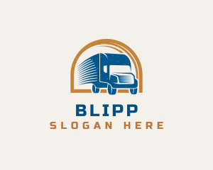 Trailer - Logistics Courier Truck logo design