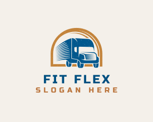 Removalist - Logistics Courier Truck logo design