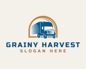 Logistics Courier Truck logo design