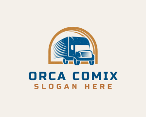 Automotive - Logistics Courier Truck logo design