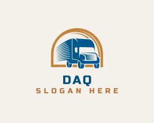 Trailer - Logistics Courier Truck logo design