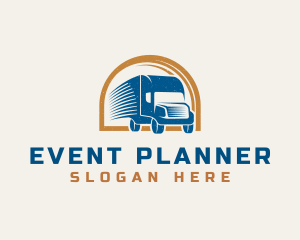 Commercial Vehicle - Logistics Courier Truck logo design