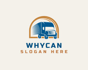 Fast Truck - Logistics Courier Truck logo design