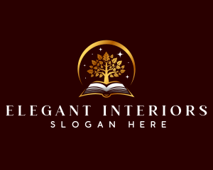 Elegant Book Tree logo design