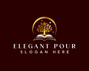 Elegant Book Tree logo design