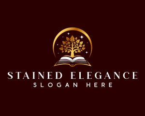 Elegant Book Tree logo design