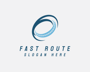 Route - Highway Road Trail logo design