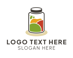 Flavor - Spice Ingredients Jar logo design