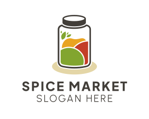 Spice Ingredients Jar  logo design