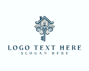Lease - Elegant Property Key logo design