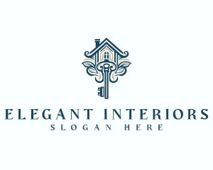 Elegant Property Key logo design