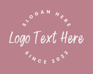 Wordmark - Round Handwritten Business logo design