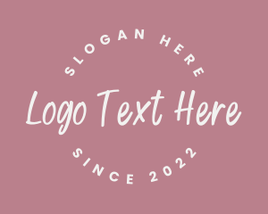 Stylish - Round Handwritten Business logo design