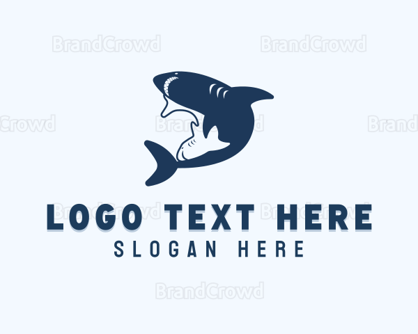 Shark Fish Animal Logo