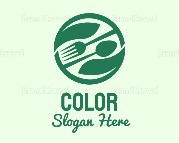 Green Organic Restaurant Logo