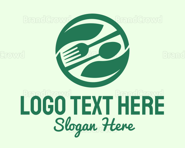 Green Organic Restaurant Logo