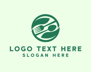 Diner - Green Organic Restaurant logo design