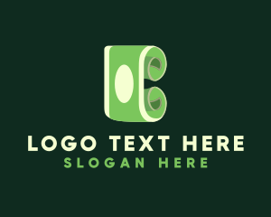 Loan - Dollar Roll Letter B logo design