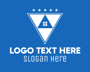 Triangular - White Triangular Real Estate logo design
