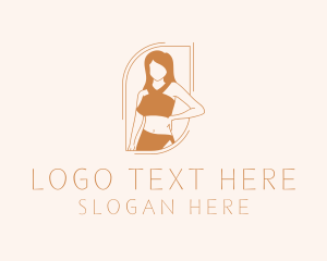 Vlogger - Fashion Woman Model logo design