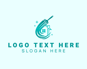 Residential Home Cleaning logo design