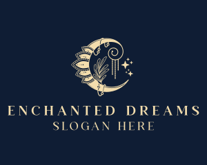 Enchanted - Mystic Magic Moon logo design